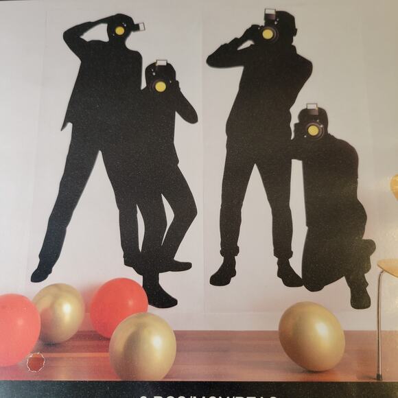 Hollywood Awards Night Party Decor Set Backdrop, Props, Swirls, Napkins and More - Picture 3 of 16